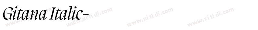Gitana Italic字体转换 Gitana Italic字体转换